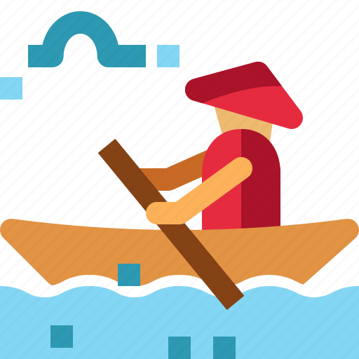 Boat, delivery, halong bay, lake, rowboats, transport, vietnam icon - Download on Iconfinder