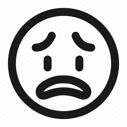 Upset, worried, worry, emoji, face, sad, smiley icon - Download on Iconfinder