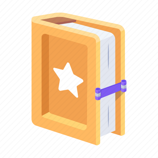 Magic book, spell book, guidebook, storybook, fantasy book icon - Download on Iconfinder