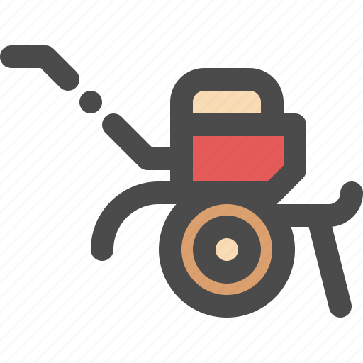 Cultivator, machine, power, tiller, tractor icon - Download on Iconfinder