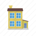annex, building, facade, house, townhouse, village