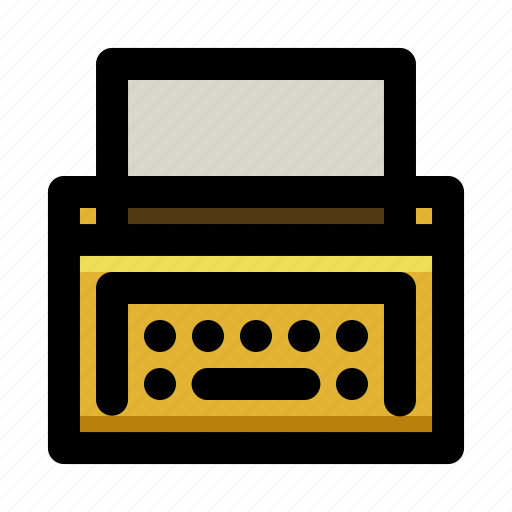 Author, journalism, journalist, office, type, typewriter, writer icon - Download on Iconfinder