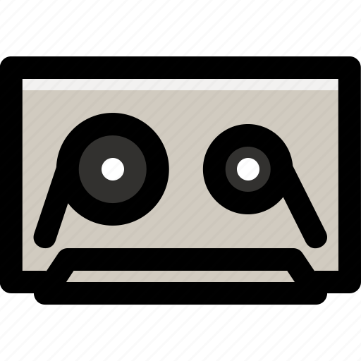 Audio, cassette, magnetic, music, record, tape, vintage icon - Download on Iconfinder