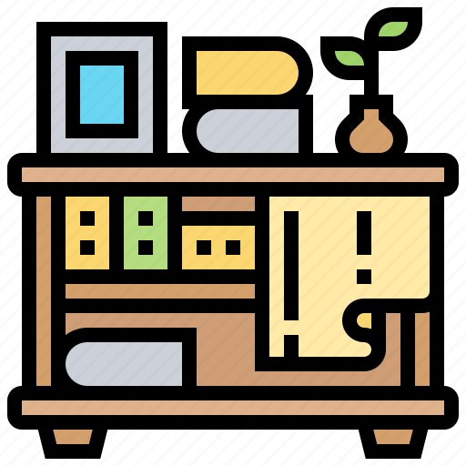 Decoration, drawer, furniture, table, vintage icon - Download on Iconfinder