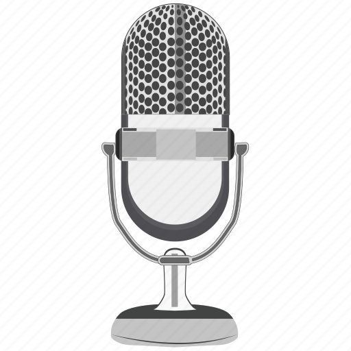 Download Classic, microphone, mike, retro, vintage icon