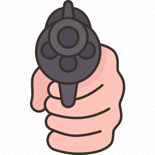 Gun, aiming, shot, weapon, violence icon - Download on Iconfinder