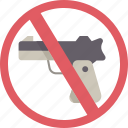 gun, prohibited, firearm, weapon, safety