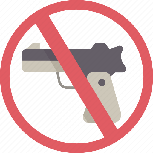 Gun, prohibited, firearm, weapon, safety icon - Download on Iconfinder