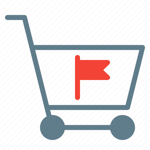 Buy, cart, flag, mark, shopping, trolley icon - Download on Iconfinder