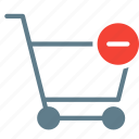 buy, cart, delete, remove, shopping, trolley