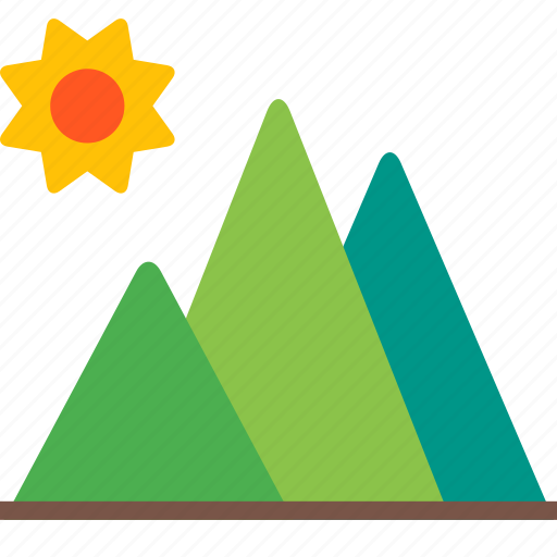 Landscape, mountain, outdoor, summer, sun, travel icon - Download on Iconfinder