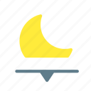 crescent, forecast, moon, night, rise, weather