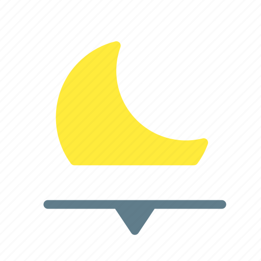 Crescent, forecast, moon, night, rise, weather icon - Download on Iconfinder