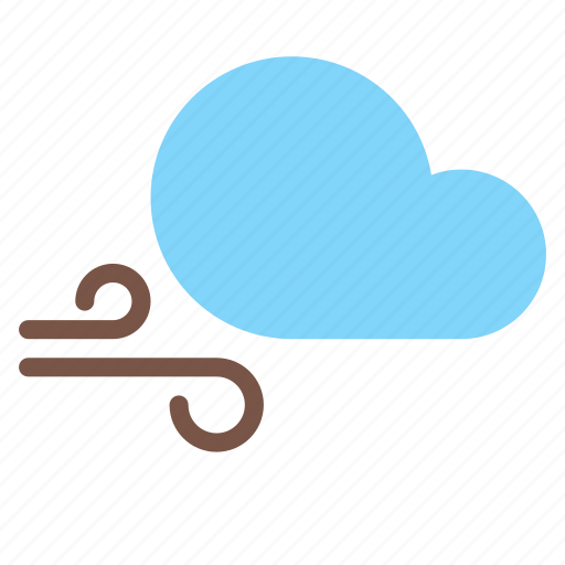 Cloud, forecast, gust, weather, wind icon - Download on Iconfinder