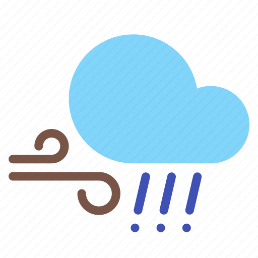 Cloud, forecast, hail, rain, weather, wind icon - Download on Iconfinder