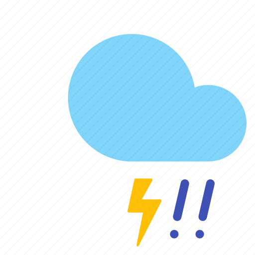 Cloud, forecast, hail, lightning, rain, storm, weather icon - Download on Iconfinder