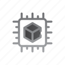 microchip, cpu, cube, abstract, chip