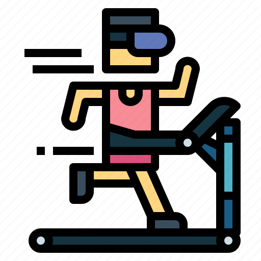 Exercise, running, treadmill, vr, workout icon - Download on Iconfinder