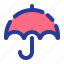 insurance, protection, security, shield, umbrella 