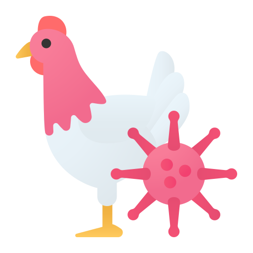 Bacteria, chicken, coronavirus, outbreak, pandemic, virus icon - Free download