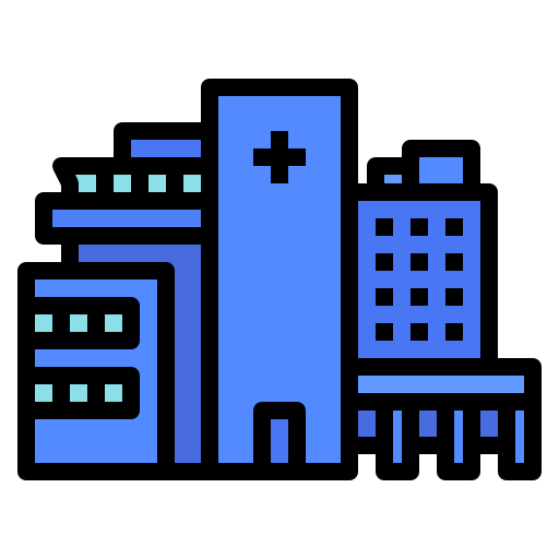 Building, healthy, hospital, location, virus icon - Free download
