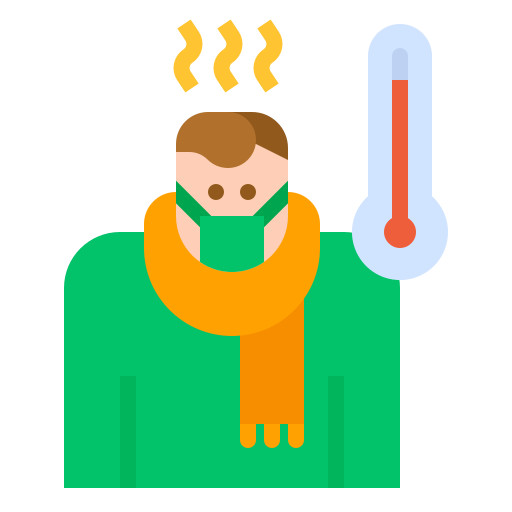 Cold, fever, flu, sick, thermometer, virus, outbreak icon - Free download