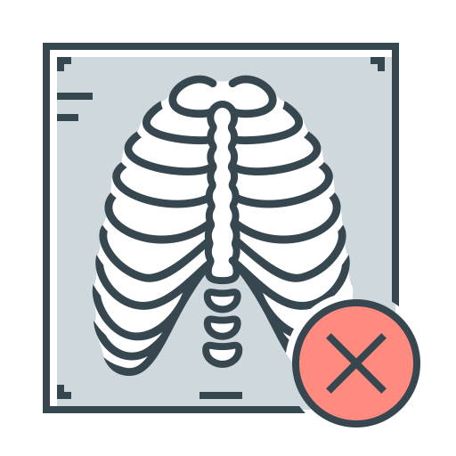 Ray, rib, rib cage, virus, x, x-ray icon - Free download