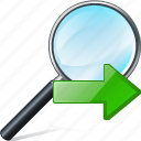 find, magnifier, next, right, search, zoom