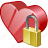 bookmark, favorites, heart, like, locked, love 