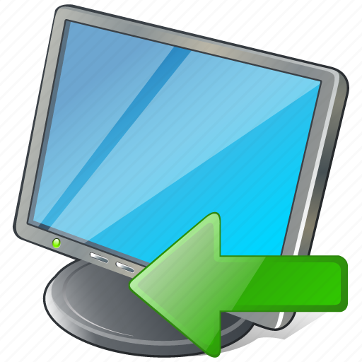 Computer, desktop, display, import, monitor, screen icon - Download on Iconfinder