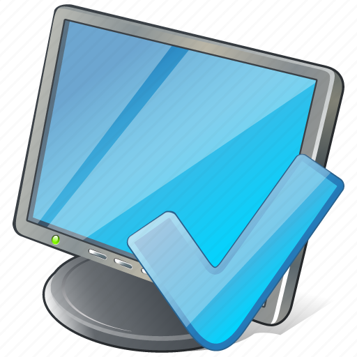 Computer, desktop, display, monitor, ok, screen icon - Download on Iconfinder