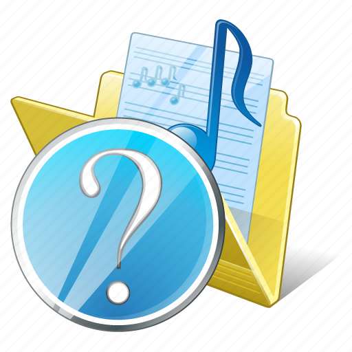 Audio, folder, media, music, my, question, songs icon - Download on Iconfinder