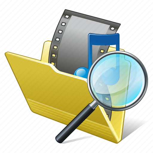 Film, folder, media, movie, my, video, search icon - Download on Iconfinder