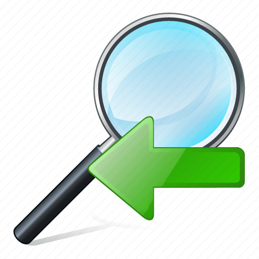 Find, left, magnifier, previous, search, zoom icon - Download on Iconfinder