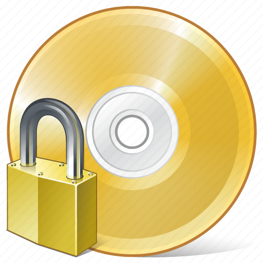 Cd, compact, disc, disk, dvd, locked, storage icon - Download on Iconfinder