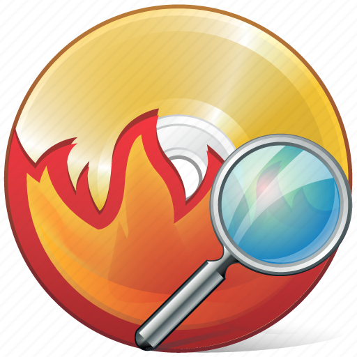 Burn, cd, compact, disc, disk, dvd, search icon - Download on Iconfinder
