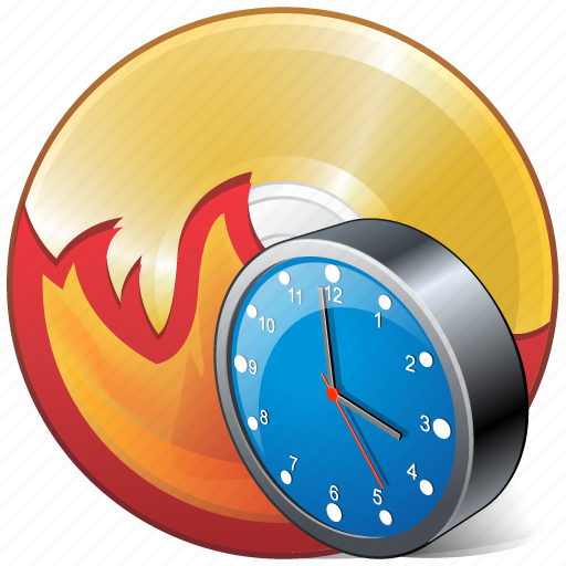 Burn, cd, clock, compact, disc, disk, dvd icon - Download on Iconfinder