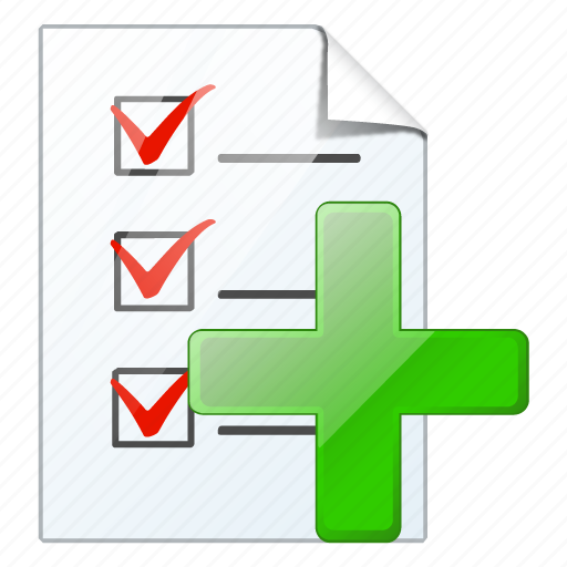 Add, check, document, file, list, task, to do icon - Download on Iconfinder