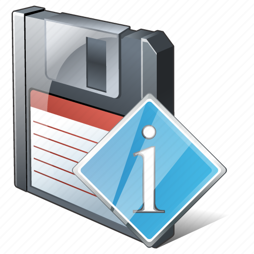 Backup, data, disk, download, file, info, save icon - Download on Iconfinder
