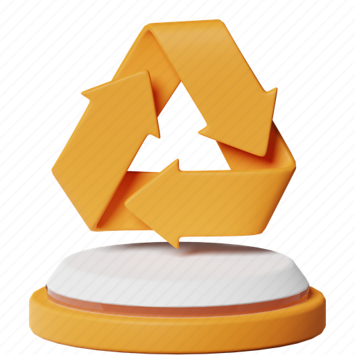 Recycle, recycling, reuse, conversion, decomposition, reduce, ecology 3D illustration - Download on Iconfinder