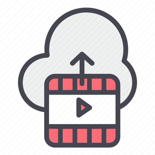Cloud, upload, video icon - Download on Iconfinder