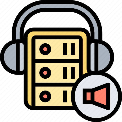 Voice, quality, server, record, storage icon - Download on Iconfinder