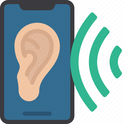 Phone, listening, mobile, ear, command icon - Download on Iconfinder