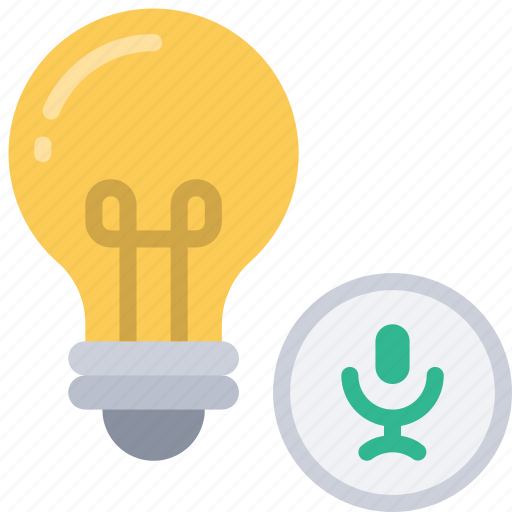 Voice, controlled, lights, lighting, smart, home icon - Download on Iconfinder