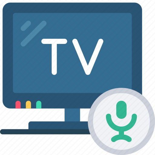Voice, controlled, tv, television, smart, listen icon - Download on Iconfinder