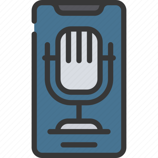 Mobile, phone, microphone, recording, record, iphone icon - Download on Iconfinder
