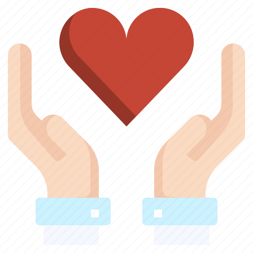 Love, heart, hand, gift, banner icon - Download on Iconfinder