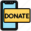 donation, by, phone, charity, help, online, mobile 