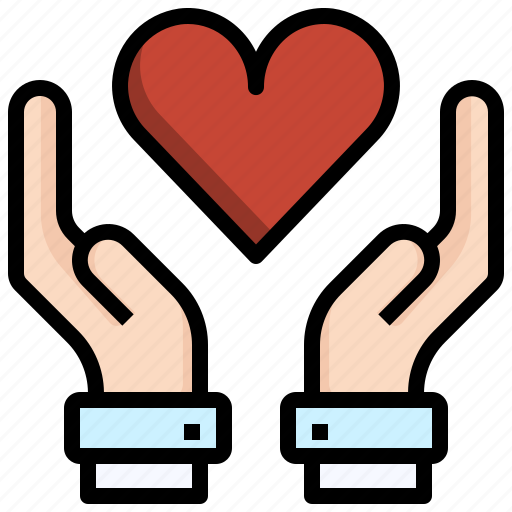 Love, heart, hand, gift, banner icon - Download on Iconfinder