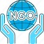 ngo, hands, planet 